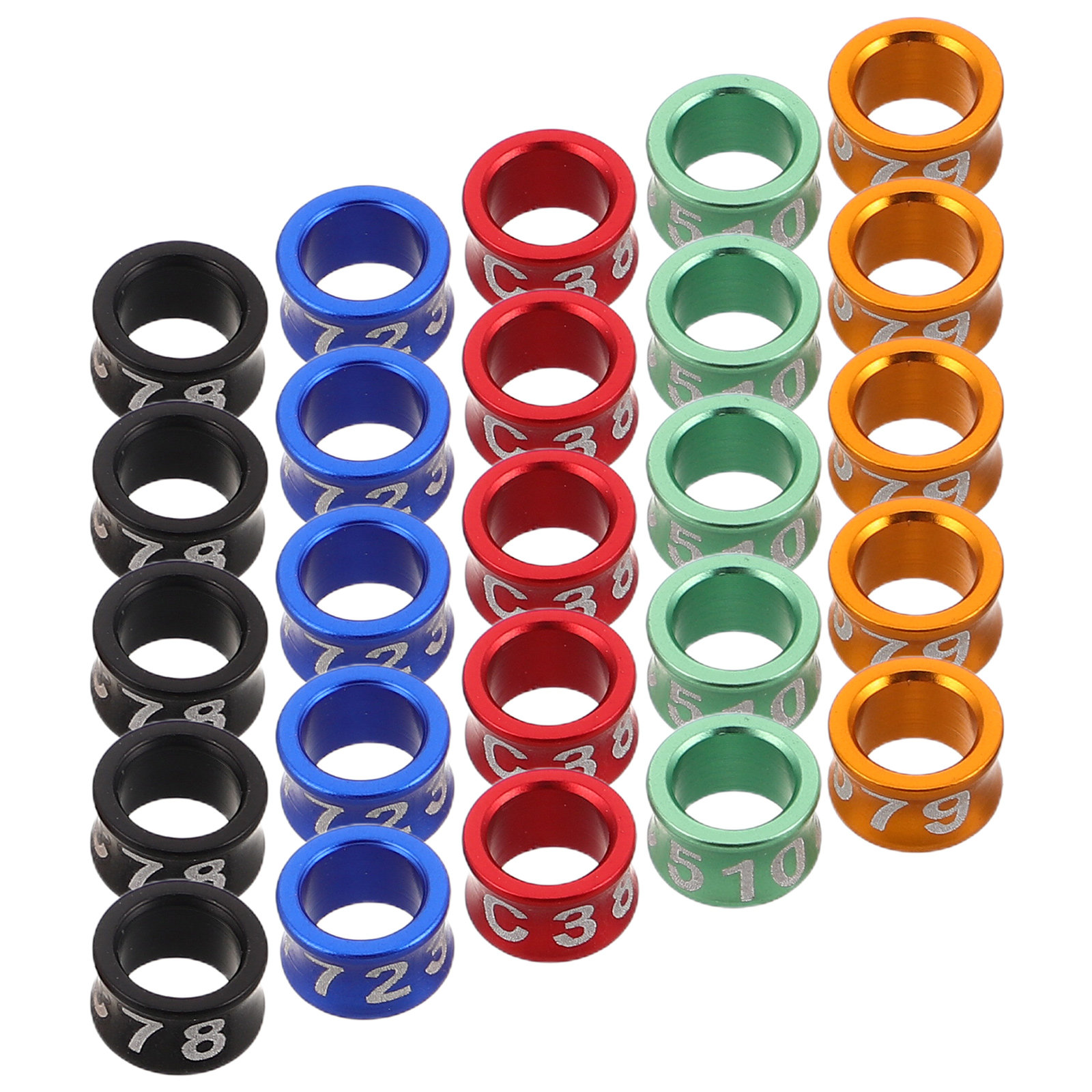 Home Security Ring - 50Pcs Metal Bird Leg Bands for