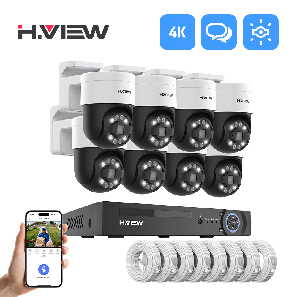 Home Security Network - H.view 8Ch 4K 5MP 8MP Cctv