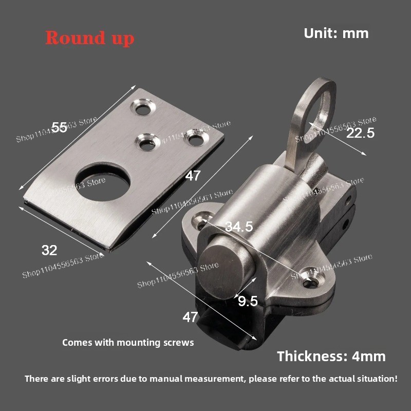 Home Security Ring - Stainless Steel Pull Ring Spring Door