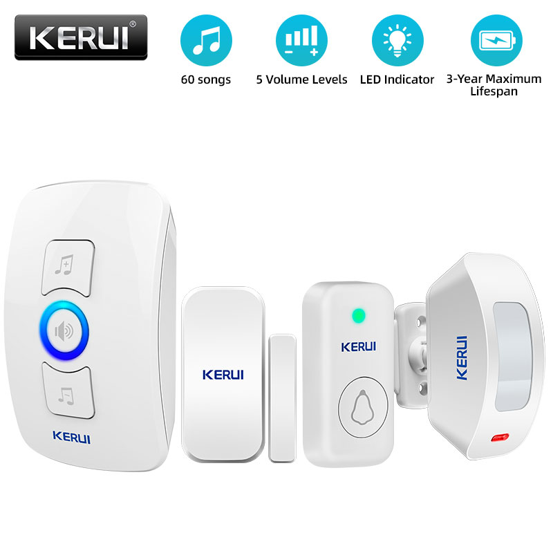 Home Security Ring - KERUI Wireless Doorbell Home Security Welcome