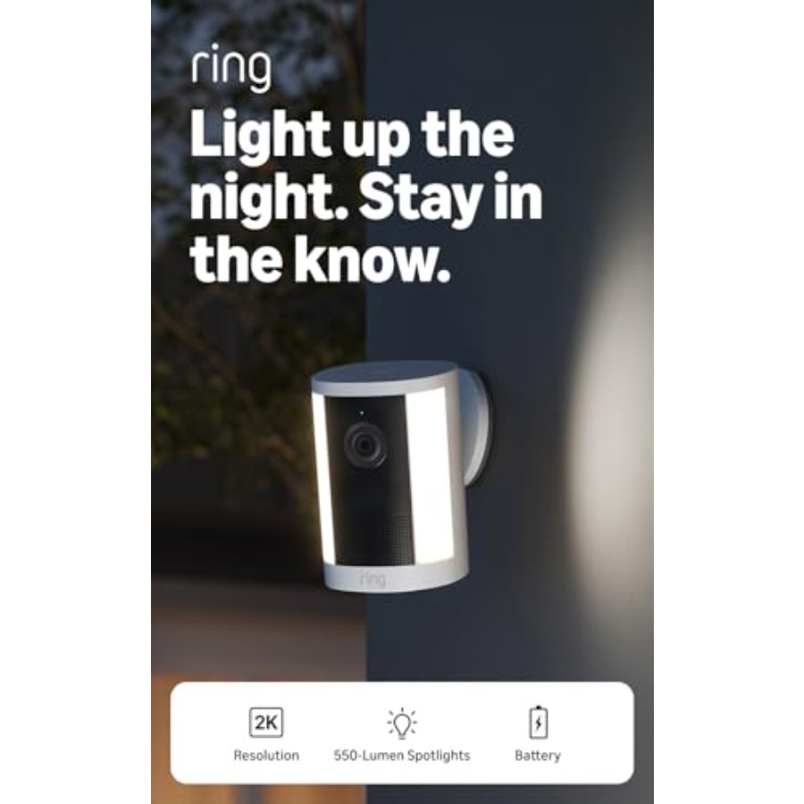 Home Security Ring - Home or business security ring spotlight
