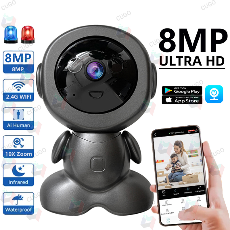 8MP Wifi Surveillance Robot Ca - Home Security Robots review and price