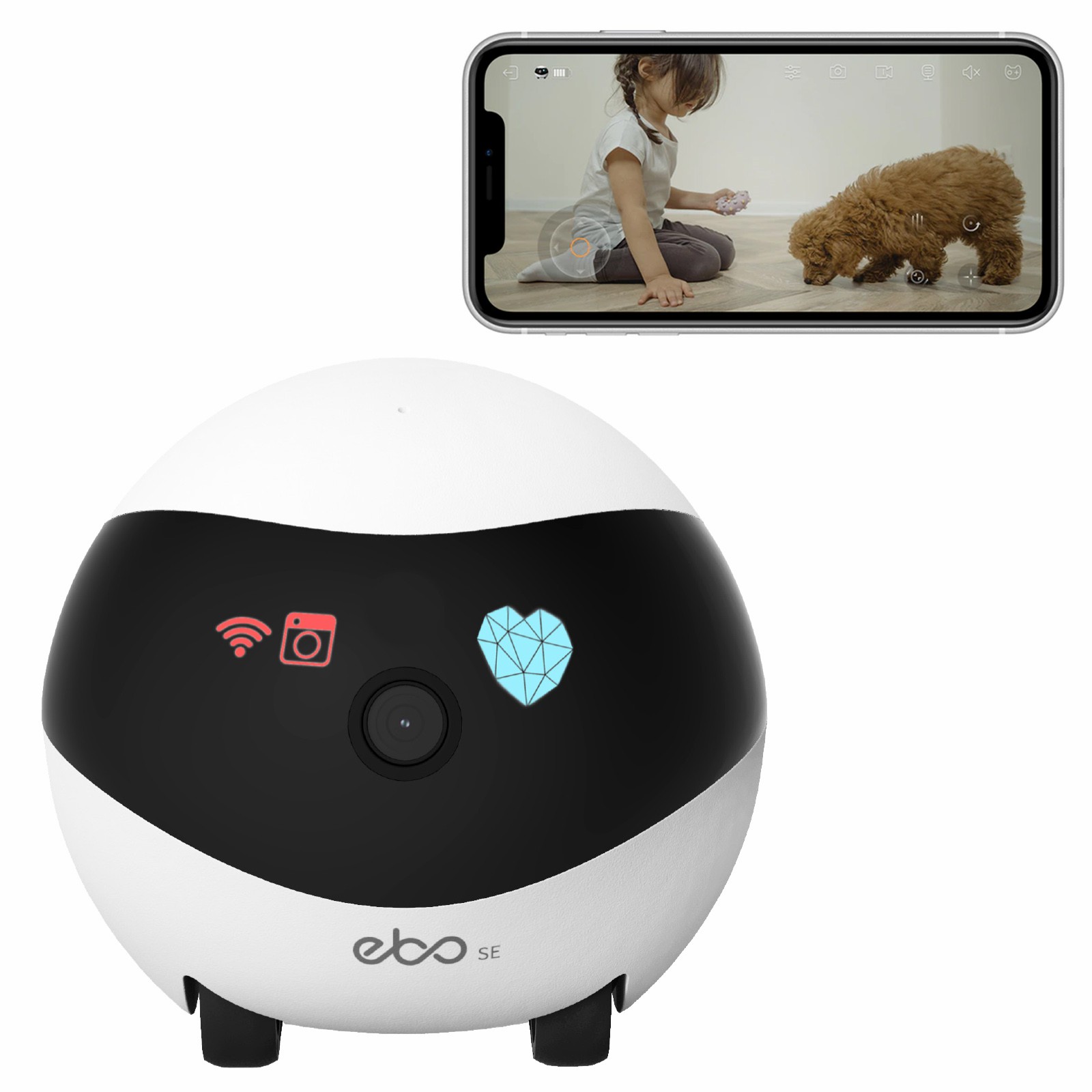 EBO SE Smart Home Robot Compan - Home Security Robots review and price