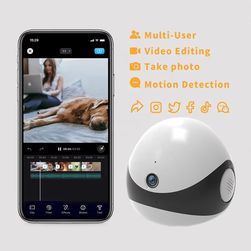 Wireless 2K HD Mobile Pet Comp - Home Security Robots review and price
