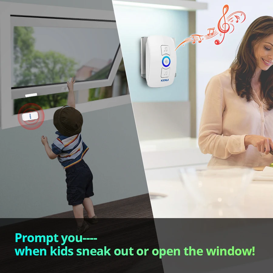 KERUI Wireless Doorbell Home S - Home Security Ring review and price
