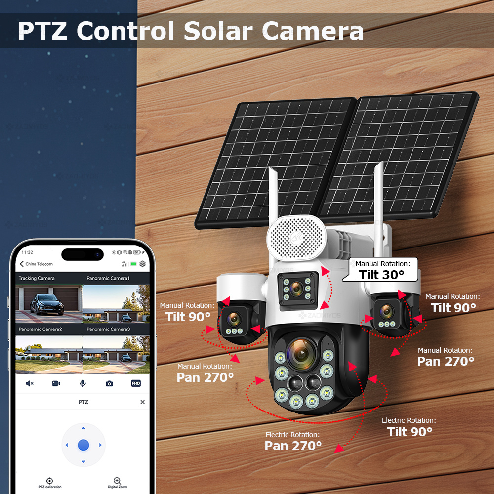 4 Lens Outdoor 360° Surveillan - Home Security Company review and price