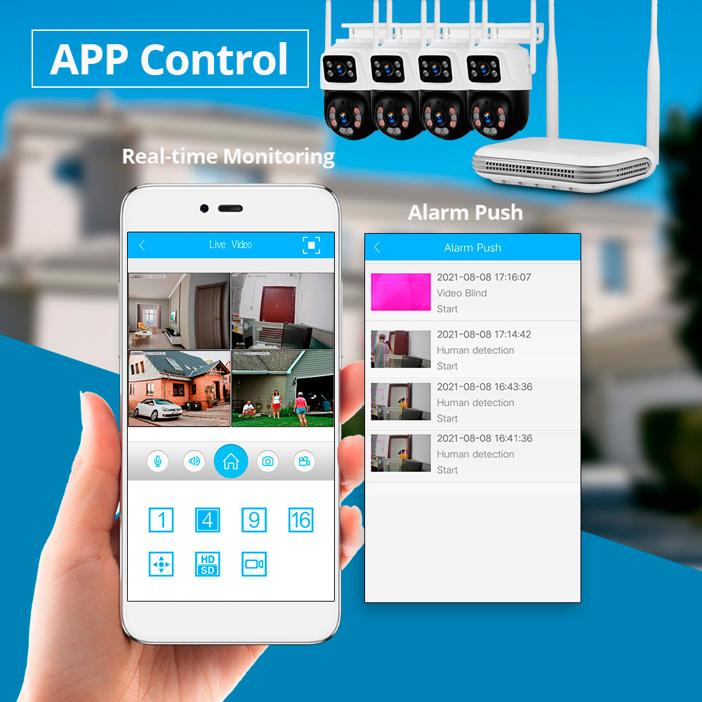 KERUI Waterproof 6MP HD Wirele - Home Security Network review and price