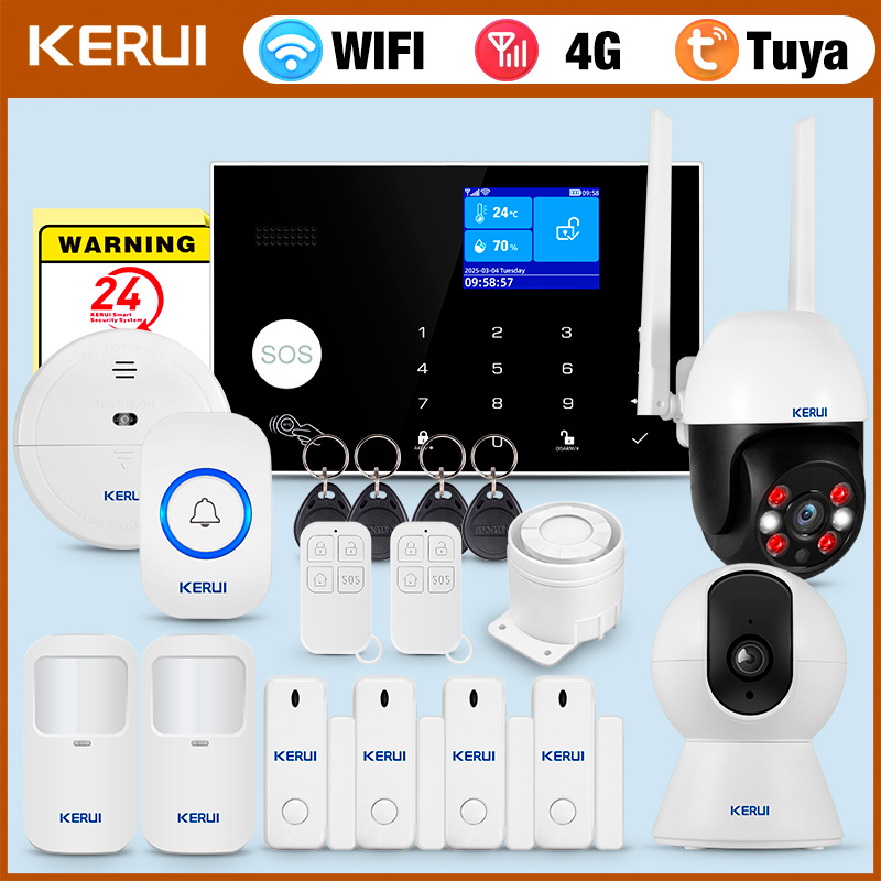 KERUI 4G Alarm with Doorbell R - Home Security Ring review and price