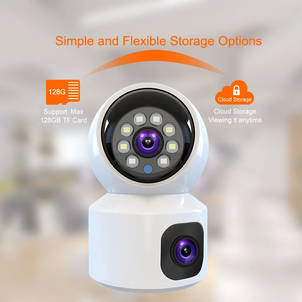 Dual Lens 6MP HD WiFi 4G PTZ C - Home Security Robots review and price